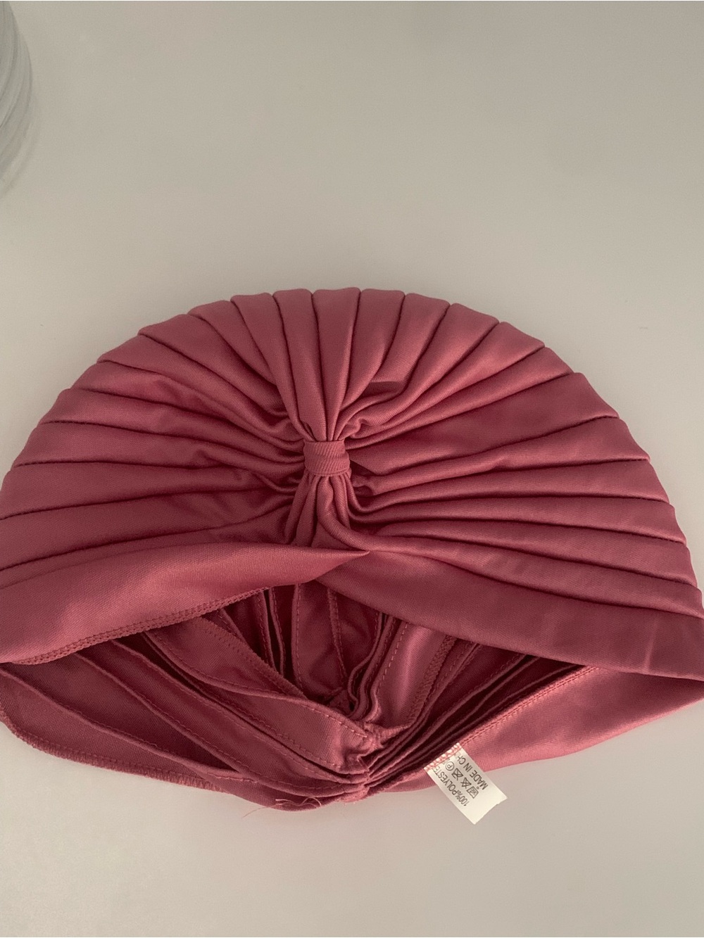 Pink Ruched Turban Headband, headwrap. - Picture 3 of 4